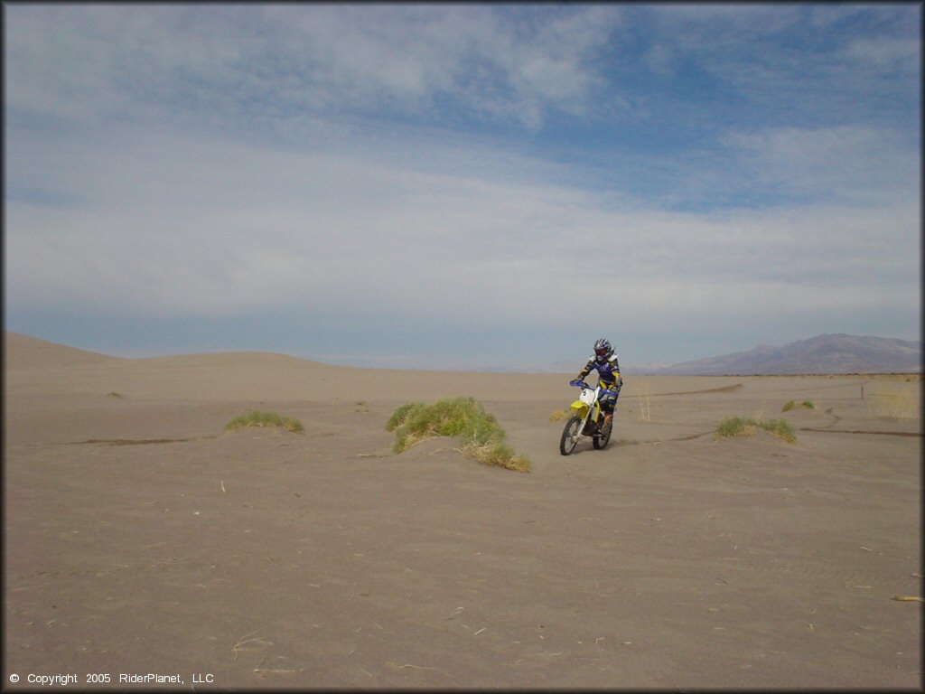 OHV at Amargosa Dunes Dune Area